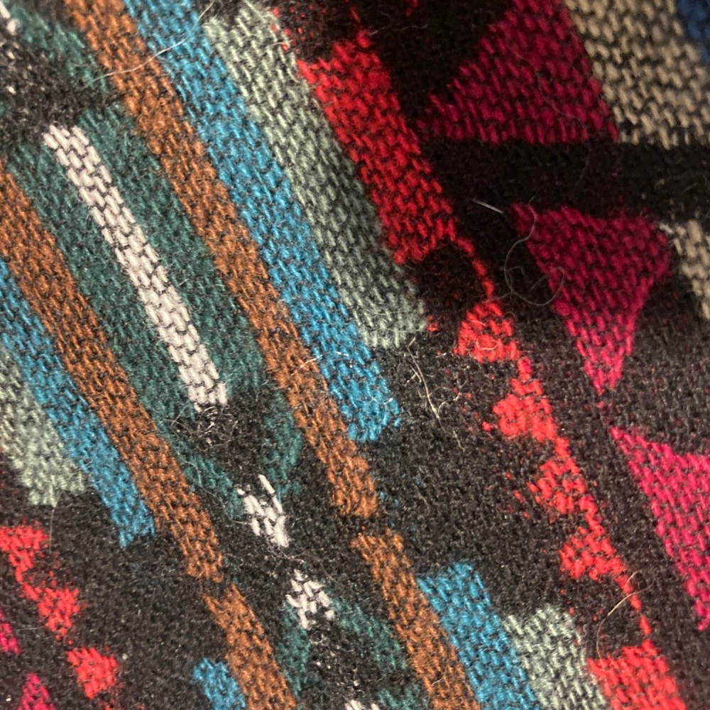 Vintage Pendelton Vest Blanket cotton native american aztec khaki western - Picture 7 of 12